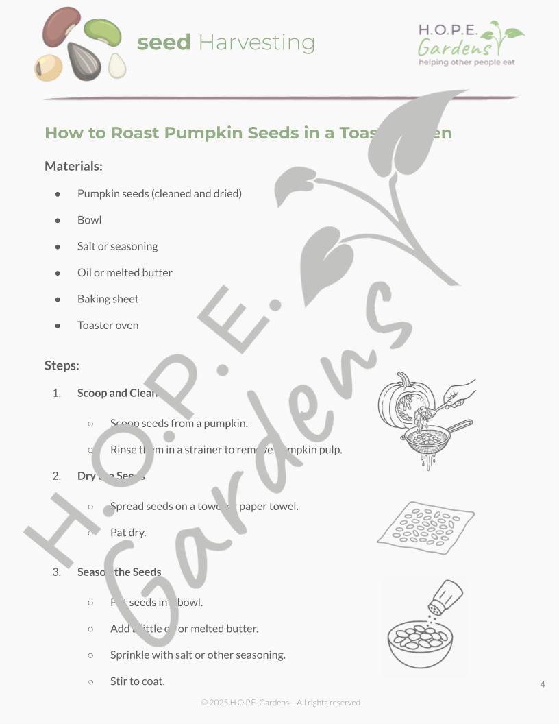 Seed Harvesting (Digital Download)